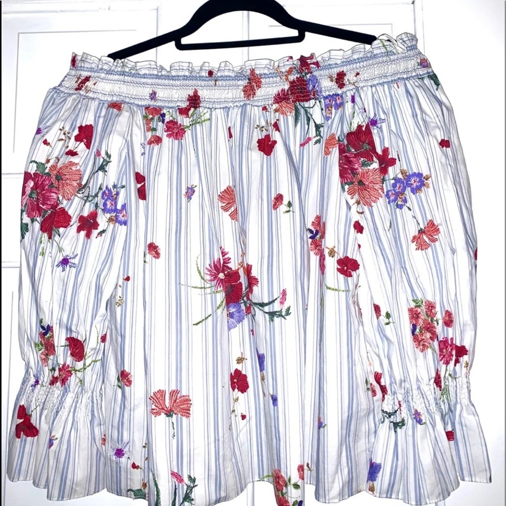 ZARA floral blouse